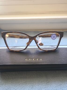 NEW & AUTHENTIC GUCCI FRAMES, MODEL GG06340, TORTOISE, HAVANNA, 55-14-145